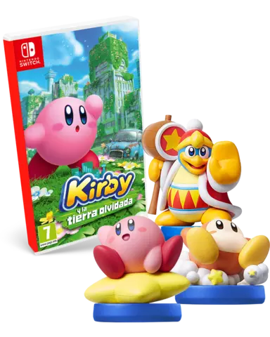 Comprar Kirby y la Tierra Olvidada + Pack 3 Amiibos Switch Pack 3 Amiibos