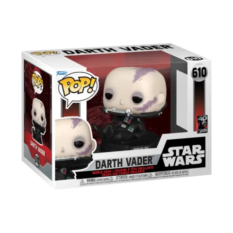 Comprar Figura POP! Star Wars 6 ""40Th Anniversary"" - N° 610 - Darth Vader ""Unmasked""  Figura