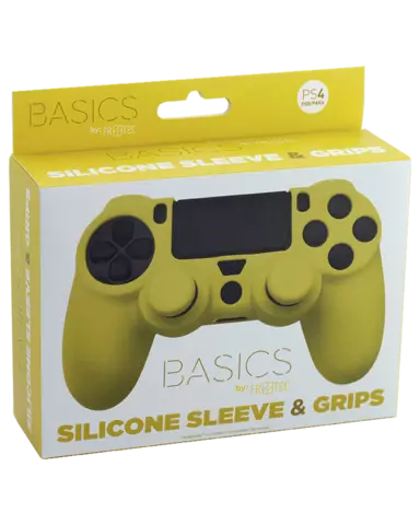 Comprar Funda + Grips Dualshock 4 Amarillo FR-TEC PS4