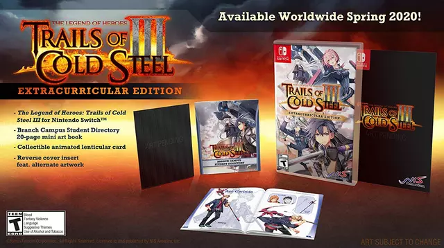 Comprar The Legend of Heroes: Trails of Cold Steel III Edición Extracurricular Switch Limitada