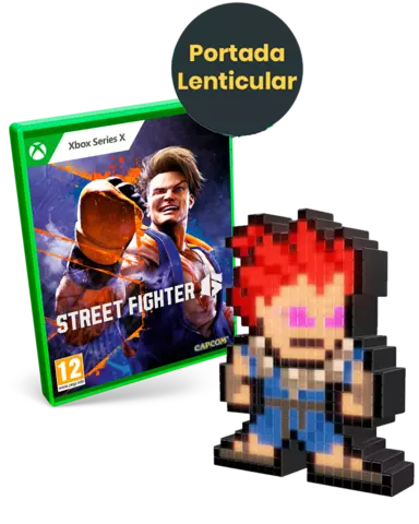 Reservar Street Fighter 6 Edición Lenticular + Pixel Pals Akuma Street Fighter - Xbox Series, Pack Akuma