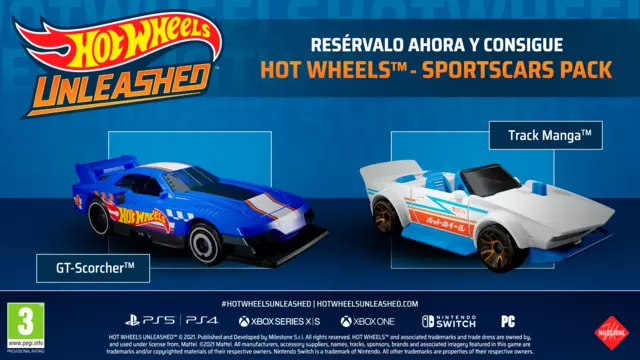 DLC Hot Wheels - Sportscars Pack - Switch