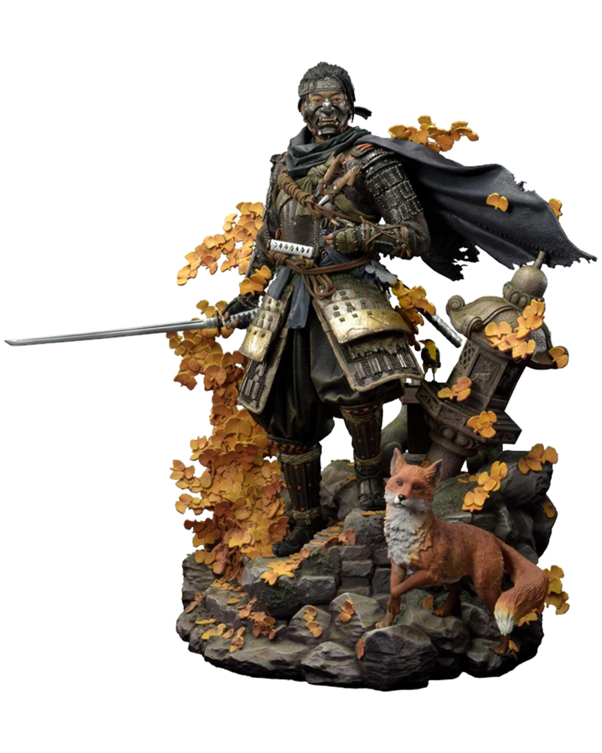 Estatua ghost of tsushima 1/4 jin sakai 58 cm