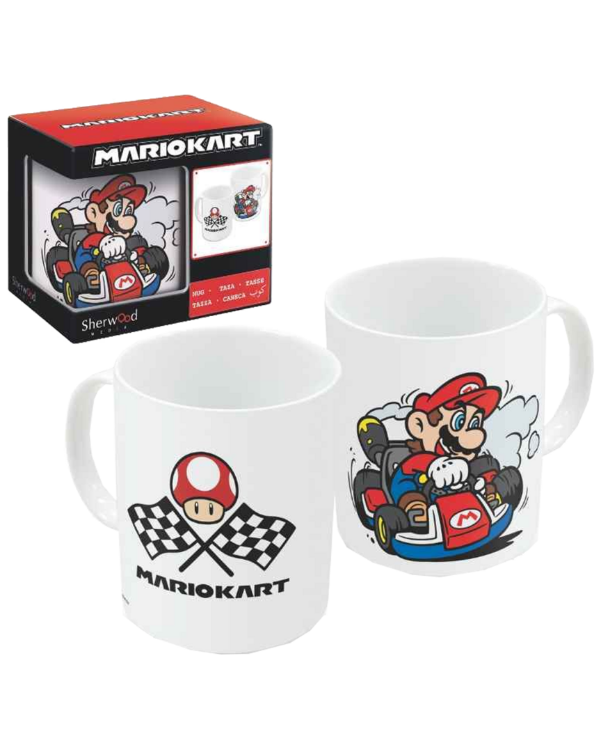 Taza de 325 ml Blanca Mario Kart