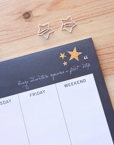 Comprar Bloc Planificador Semanal A3 Glitter Gold 