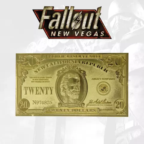 Reservar Réplica Billete 20$ NCR Fallout New Vegas Fanattik Limitada