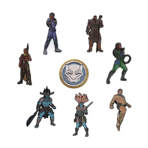 Comprar Set Pins Marvel Black Panther Wakanda Forever Personajes 