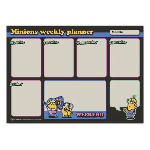 Comprar Bloc Planificador Semanal A4 Minions 