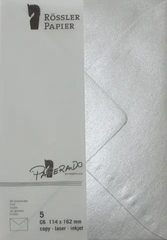 Comprar Sobre C6 Ministro Paperado 5 Unidades Plata 