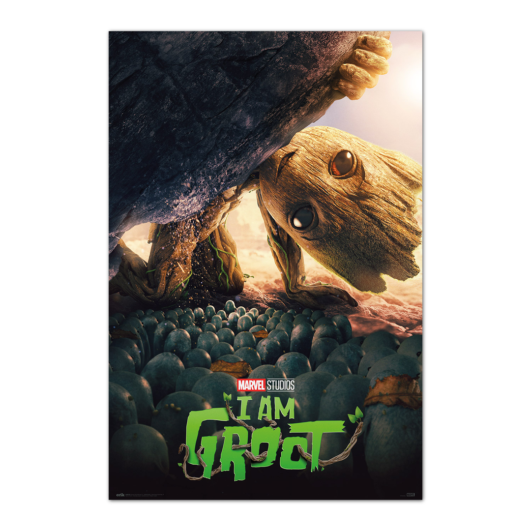 Poster marvel groot the little guy