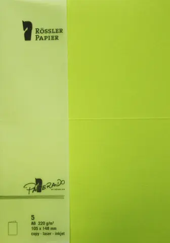 Comprar Tarjeta A6 Paperado 5 Unidades Verde Lima 