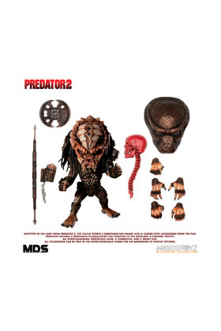 Mds Predator 2: Deluxe City Hunter Figura 15 cm Predator 2 Mezco Designer Series