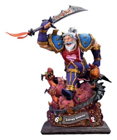 Figura Leeroy Jenkins Estatua Resina 1:6 Hearthstone 46 cm