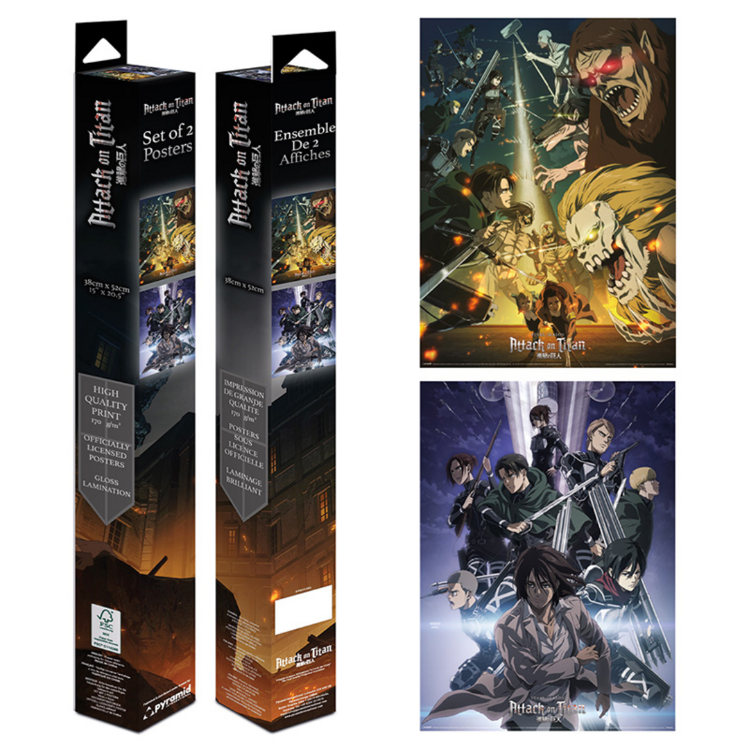 Ataque a los titanes (s4) - póster en caja