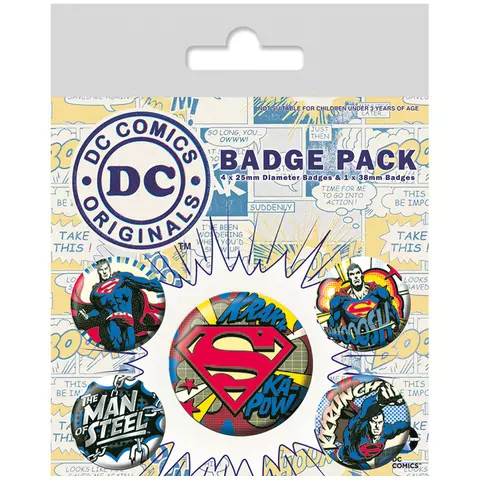 Superman - Pack De Chapas