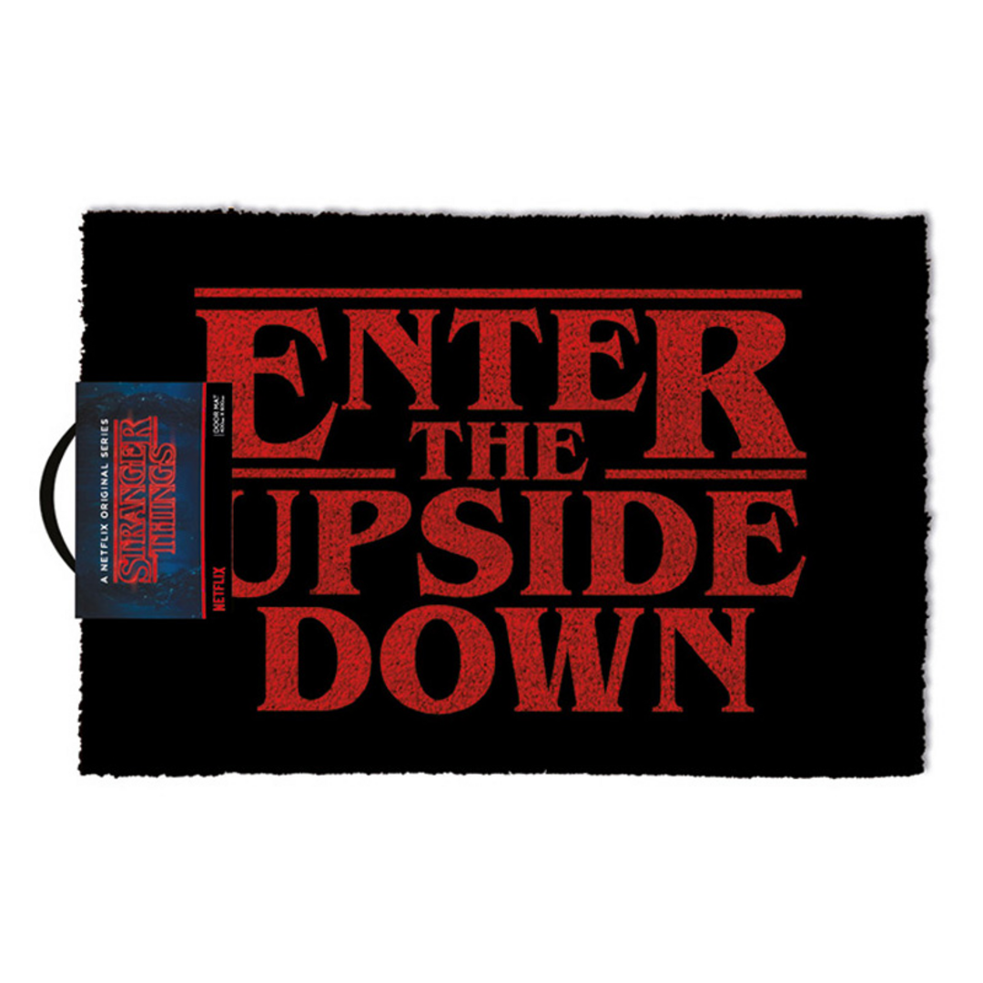 Stranger things - felpudo enter the upside down