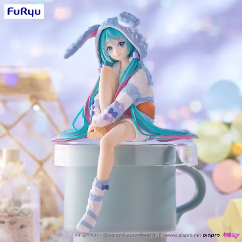 Reservar Figura Hatsune Miku Vocaloid Rabbit Ear Pijama Blue Ver. Noodle Stopper Furyu Figuras Estándar