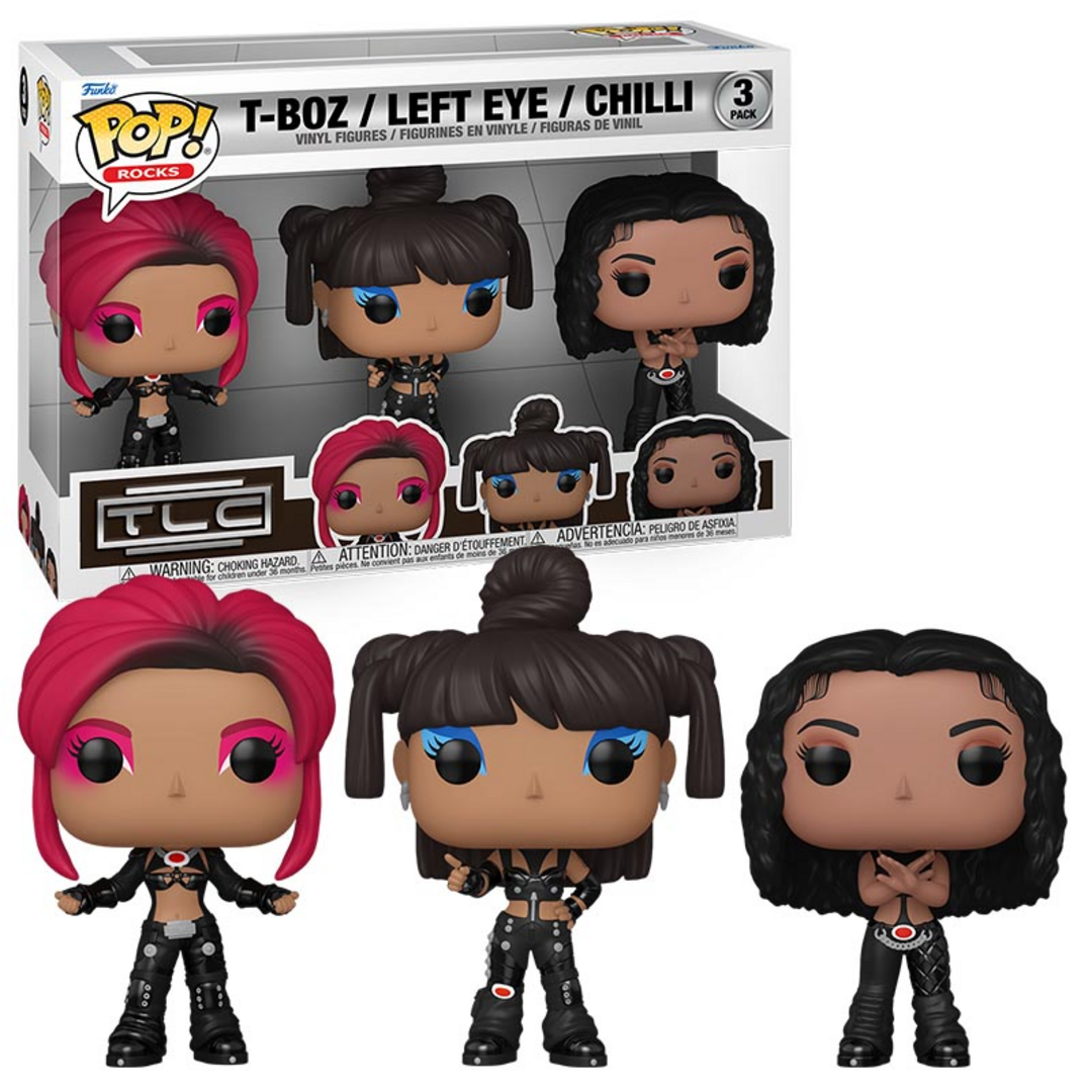 Funko Pop! Rocks: TLC - Lisa Left Eye Lopes - Scrubs 3 Pack