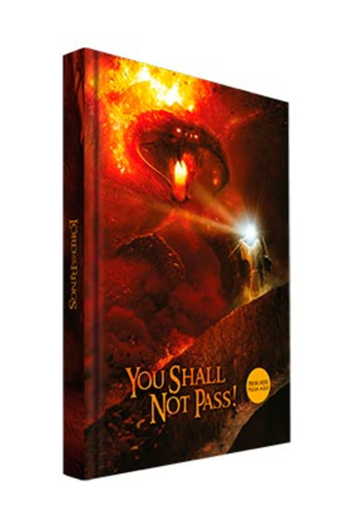 Libreta con luz you shall not pass el señor de los anillos