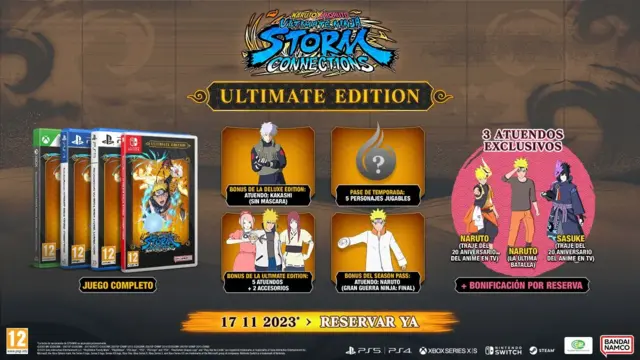 Comprar Naruto X Boruto Ultimate Ninja Storm Connections Edición Ultimate Switch Estándar | Código Descarga