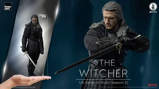 Reservar Figura Geralt de Rivia The Witcher Temporada 3 ThreeZero Figuras Estándar