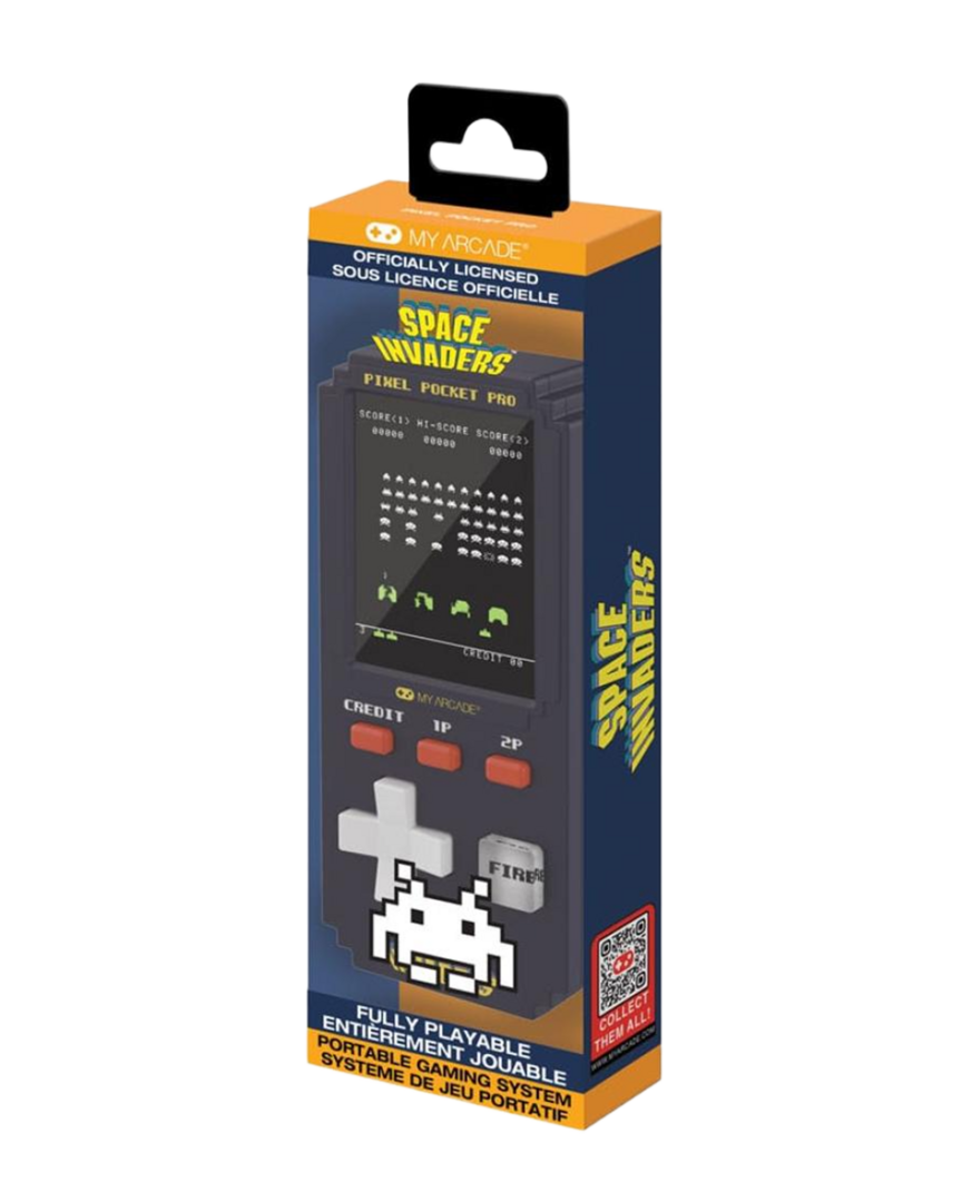 Consola portátil pixel pocket pro space invaders my arcade