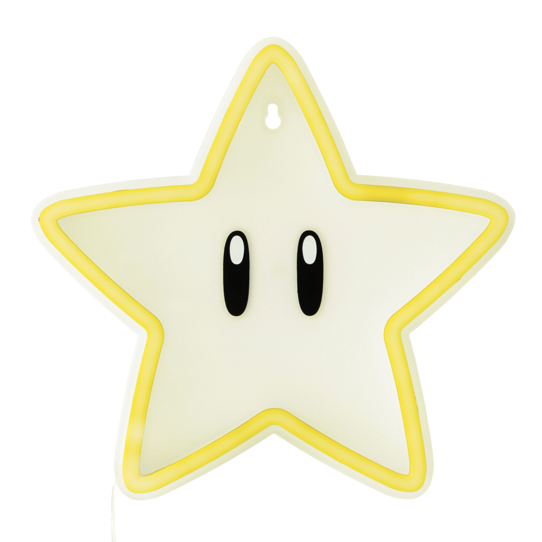 Super Mario Lámpara Led Para Pared Estrella