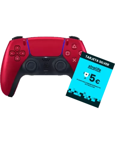 Mando DualSense Volcanic Red + Tarjeta Regalo xtralife 5€