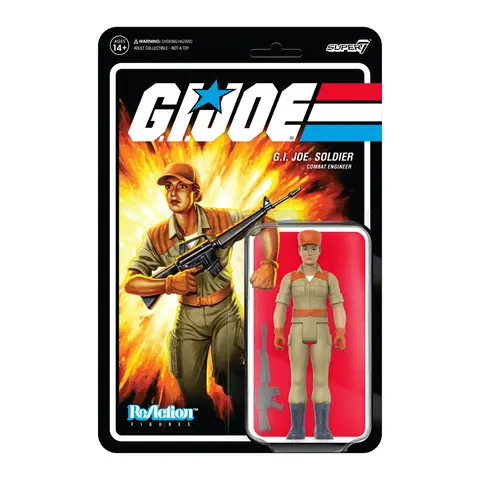 Comprar Figura Reaction GI Joe Female Combat Engineer Bun Hair Tan Figuras