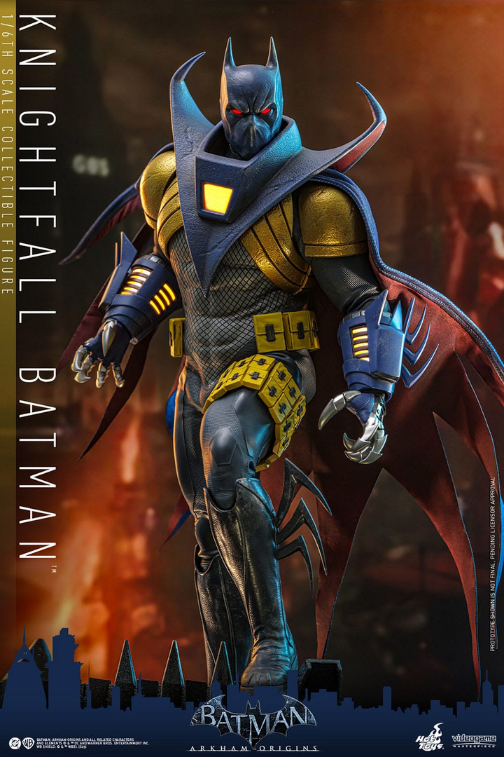 Figura knightfall batman batman: arkham origins videogame masterpiece 1/6 hot toys
