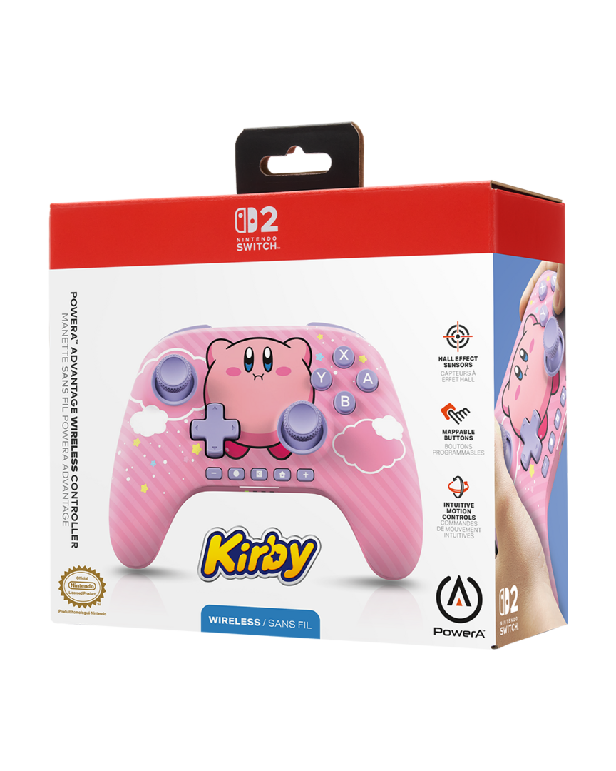 Mando inalámbrico kirby puff powera nintendo switch 2