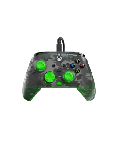Mando Rematch Core con Cable · Camuflaje Fantasma Negro / Verde
