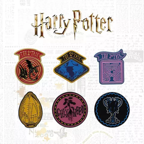 Reservar Set de 6 Pins Torneo de los Tres Magos Harry Potter Edición Limitada Fanattik Limitada