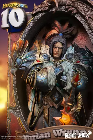 Reservar Figura Varian Wrynn World of Warcraft Hearthstone 3D Art Frame HEX Collectibles Figuras Estándar