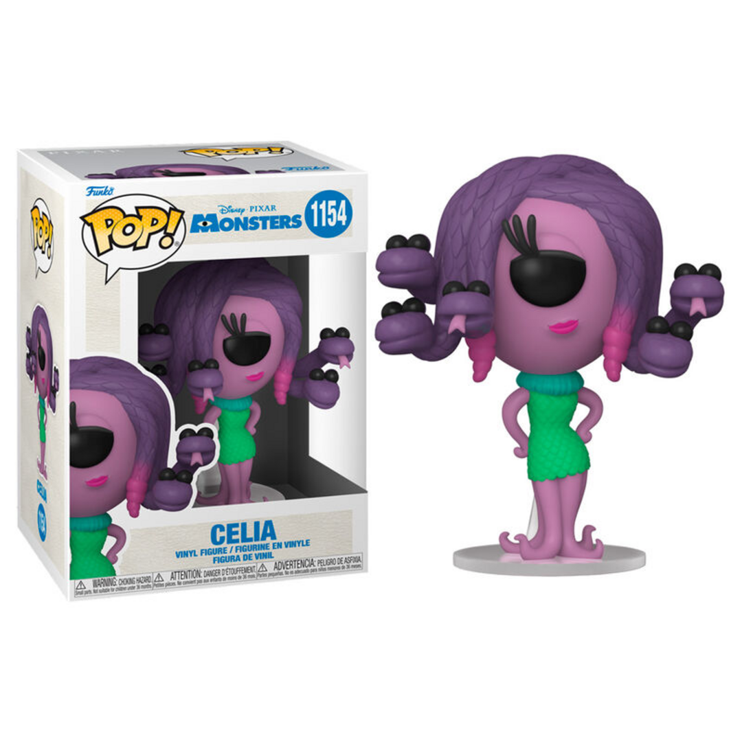 Funko Pop! Disney Pixar: Monsters Inc 20th - Randall - Celia - Monstruos, S.A - Figura de Vinilo Coleccionable - Idea de Regalo- Mercancia Oficial - Juguetes para Niños y Adultos - Movies Fans