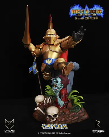 Reservar Estatua Sir Arthur  Ghost and Goblins Resurrection Gold Version Figuras de Videojuegos Gold Version