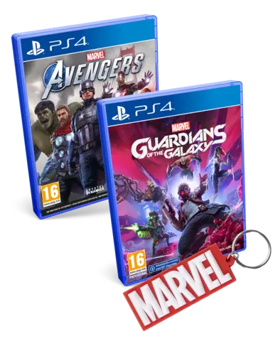 Comprar Marvel's Guardians of the Galaxy + Marvel's Avengers + Llavero Marvel Oficial PS4 Pack Marvel