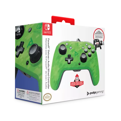 Comprar Mario Strikers: Battle League Football + Mando Deluxe Faceoff Camuflaje Verde Switch Pack Mando Verde
