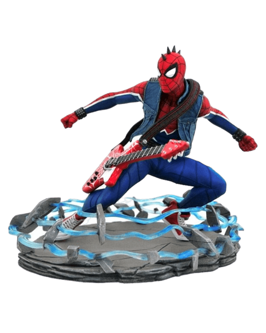 Figura spider-punk marvel video game gallery re-run 18 cm