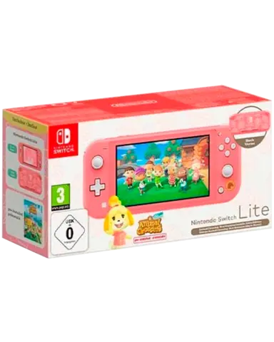 Nintendo Switch Lite Coral + Animal Crossing New Horizons Edición Especial 