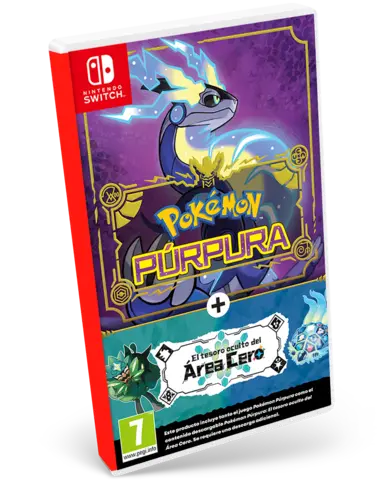 Comprar Pokémon Púrpura + Pack de expansión "El tesoro oculto del Área Cero" Switch Púrpura