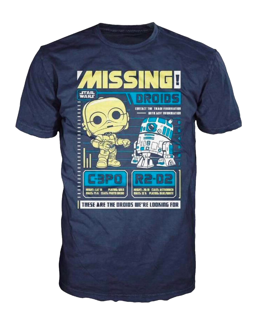 Camiseta POP! C3PO R2D2 Star Wars Talla L