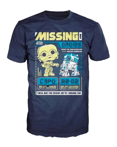 Comprar Camiseta POP! C3PO R2D2 Star Wars Talla XL Talla XL