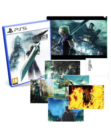 Comprar Final Fantasy VII Remake Intergrade + Lámina Metálica + Set de Postales Final Fantasy VII PS5 Pack Merchandising Intergrade
