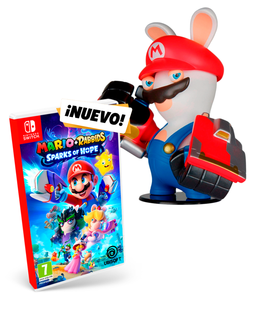 Mario + Rabbids Chispas de Esperanza + Figura Mario + Rabbids: Rabbid Mario
