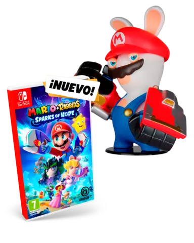 Comprar Mario + Rabbids Chispas de Esperanza + Figura Mario + Rabbids: Rabbid Mario - Switch, Pack Figura Mario
