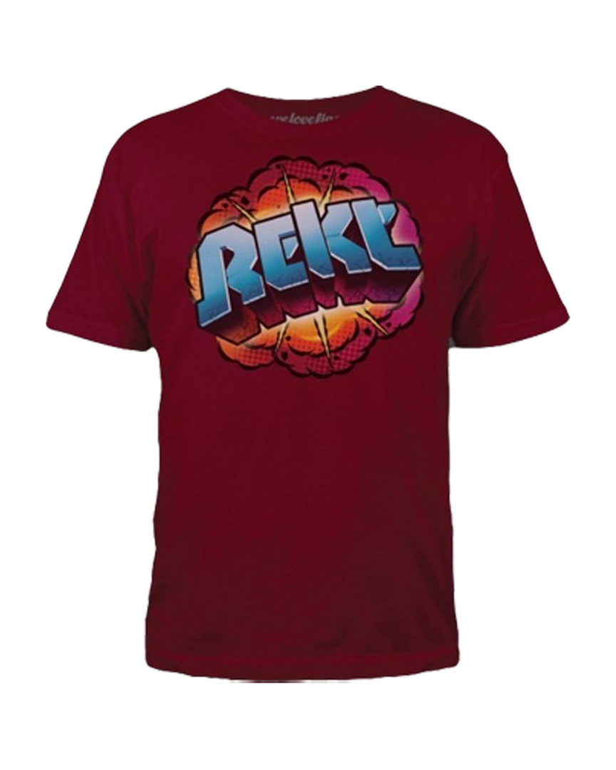 Camiseta roja rekt csgo (counter-strike) talla l