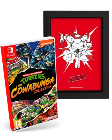 Reservar Teenage Mutant Ninja Turtles: The Cowabunga Collection + Cuadro Raphael 15x20 cm - Switch, Pack Cuadro Raphael