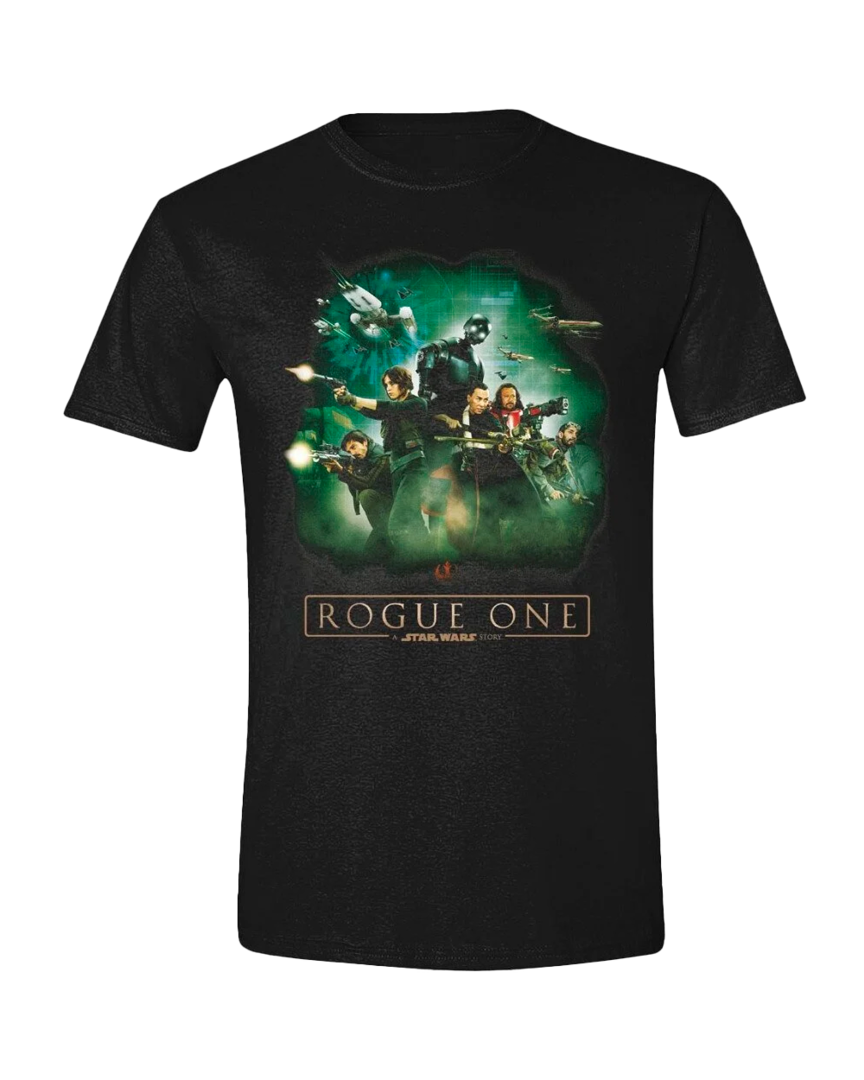 Camiseta personajes star wars: rogue one negra talla s