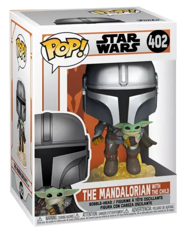 Comprar Figura POP! Mandaloriano Jetpack con Baby Yoda The Mandalorian Star Wars Figuras de Videojuegos